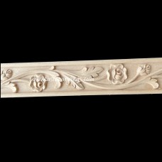 MLD-03: Relief Carved Rose and Leaf Mouldings